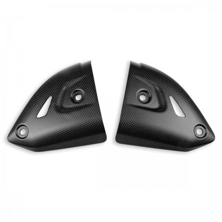 Ducati Carbon Heat Guards Kit for Racing Silencers
