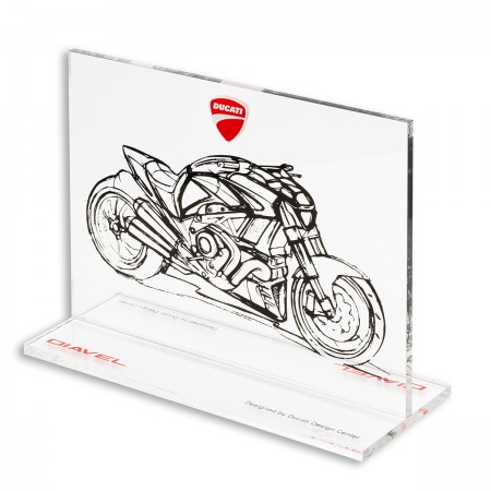 Ducati Diavel Memorabilia Plexiglass