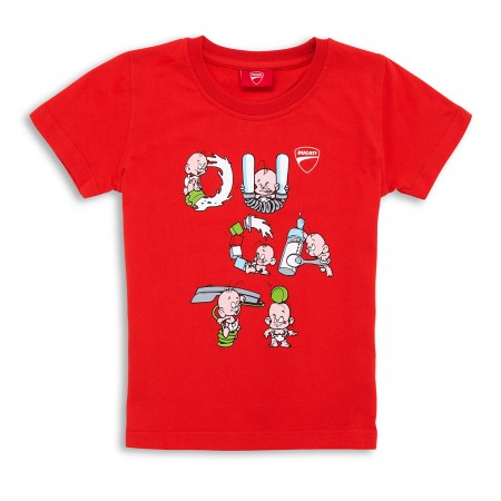 Ducati Babys Letters Graphic Art T-Shirt