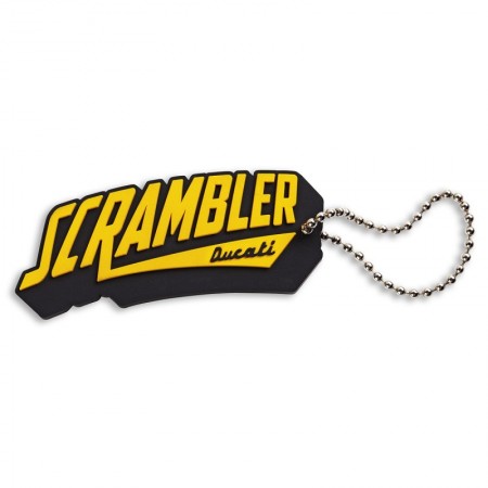Scrambler PVC Rubber Key Ring