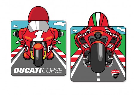 Ducati Cartoon Poncho Bathrobe