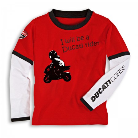 Ducati Corse Kids Long Sleeved T-Shirt