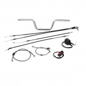 Ducati Complete Aluminium Handlebar Kit with Throttle, Brake & Clutch Cables