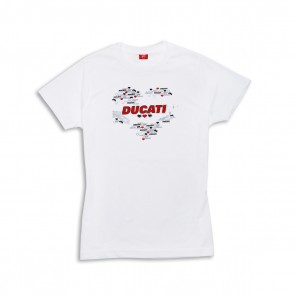 Ducati Graphic Heart Ladies T-Shirt