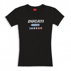 Ducati Ladies Segnaletica T-Shirt Graphic