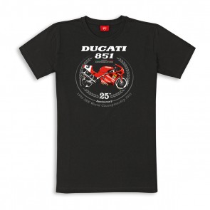 Ducati T-Shirt Graphic Art - 851 XXV Anniversary