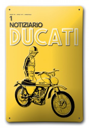 Ducati Notiziario Ducati Metal Sign